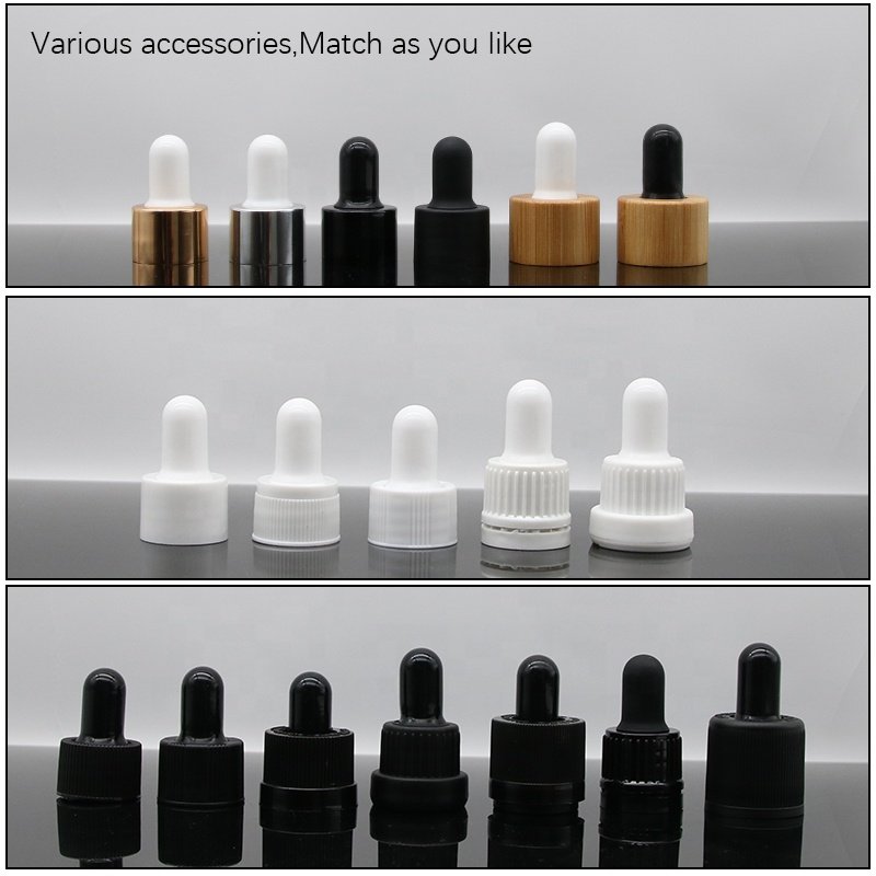 5ml 10ml 15ml 20ml 30ml 50ml 100ml frosted varios essential oil glass dropper bottle with bamboo lid