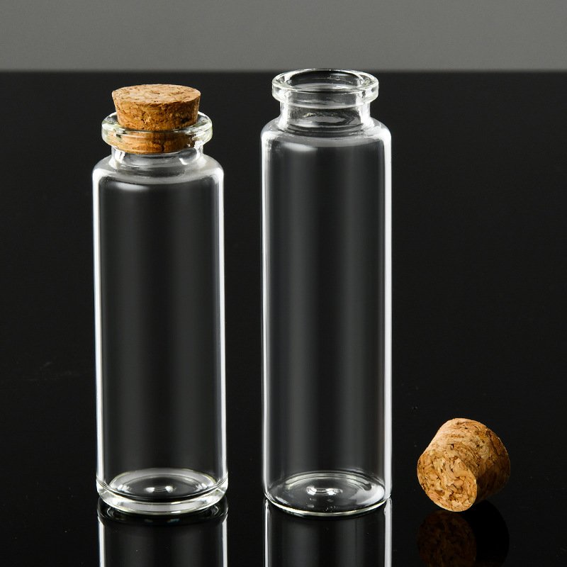 30mm 25ML Mini Small Glass Bottles with Cork Stopper Clear Wishing Bottle Tiny Glass Bottle Jars Hanging Decoration Wedding Vial