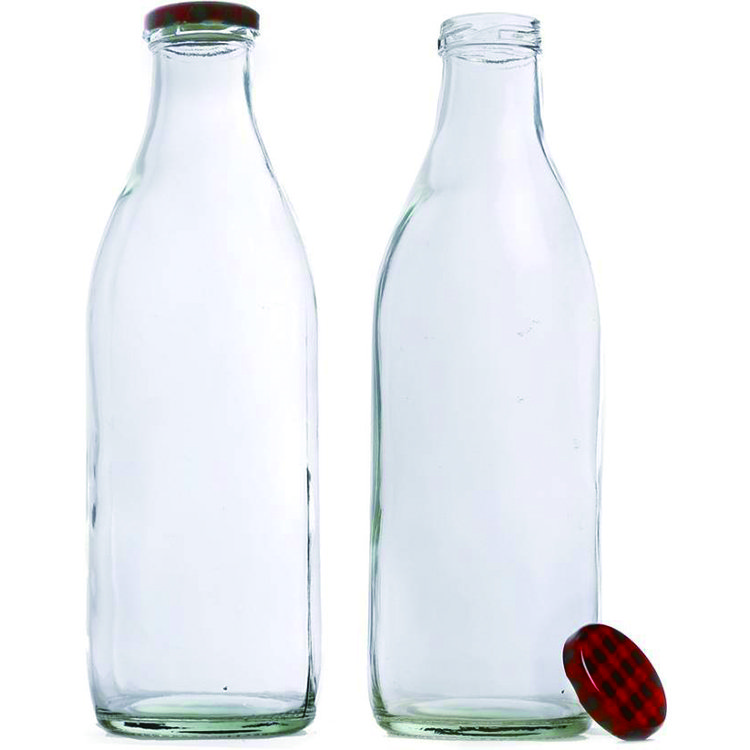 1L 1 Liter Glass Milk Bottle Custom Glass Milk Bottles 1000ml