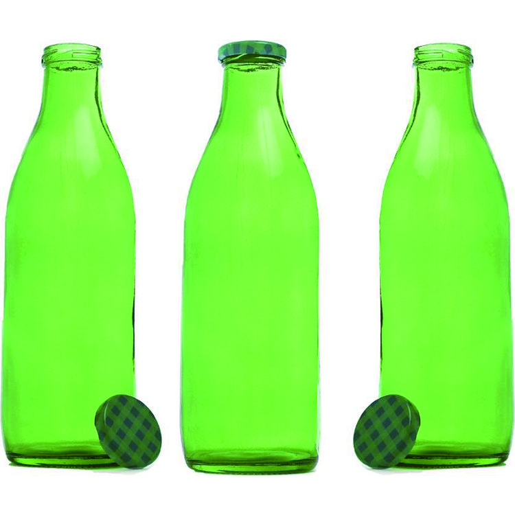 1L 1 Liter Glass Milk Bottle Custom Glass Milk Bottles 1000ml