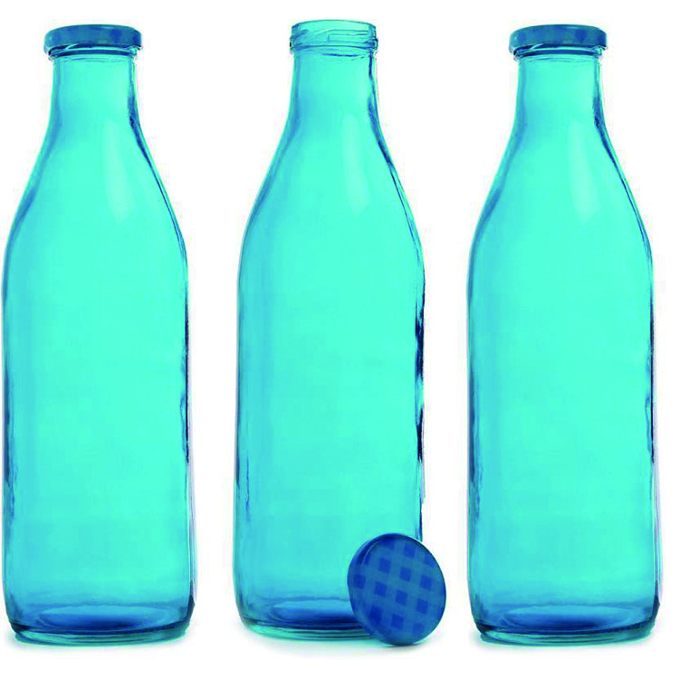 1L 1 Liter Glass Milk Bottle Custom Glass Milk Bottles 1000ml