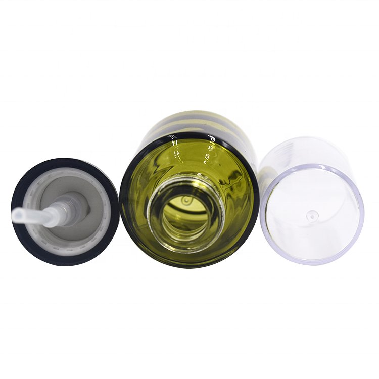 30ml 50ml 60ml 80ml Empty Luxury Perfume Pump Sprayer Serum Eye Essential Oil Glass Bottle with Cap Glass Cosmetic Containers