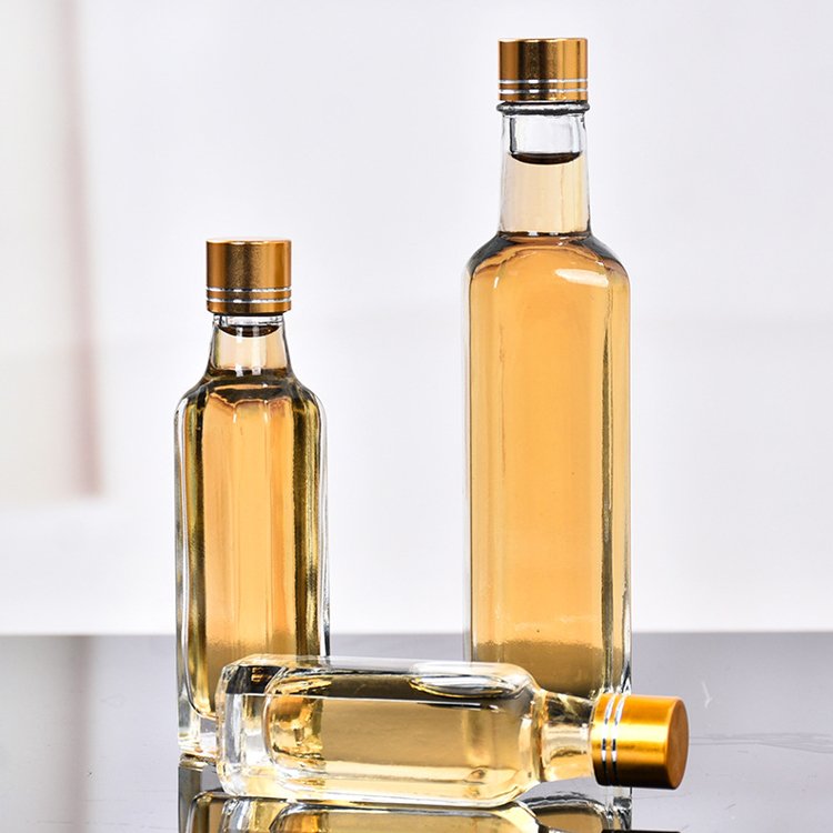 Best Selling 30ml 50ml 100ml round square olive oil bottle with cap