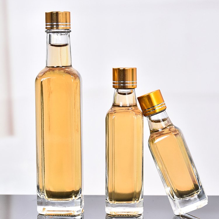 Best Selling 30ml 50ml 100ml round square olive oil bottle with cap