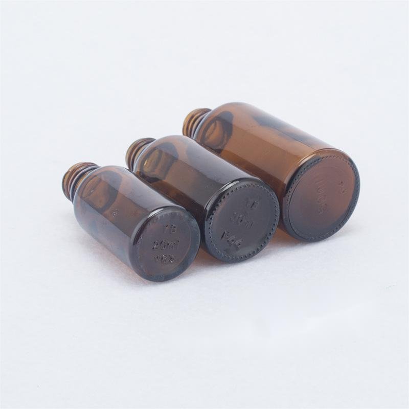 5ml10ml 20ml 30ml50ml100ml essential oil bottle Amber glass bottle with black rubber dropper