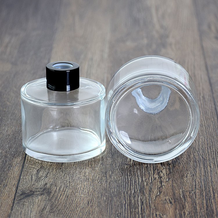 Aroma Decor Reed Diffuser Bottles with Cap Empty Round Clear Glass Wholesale 50ml to 250ml Cosmetic Home Decoration 100 PCS