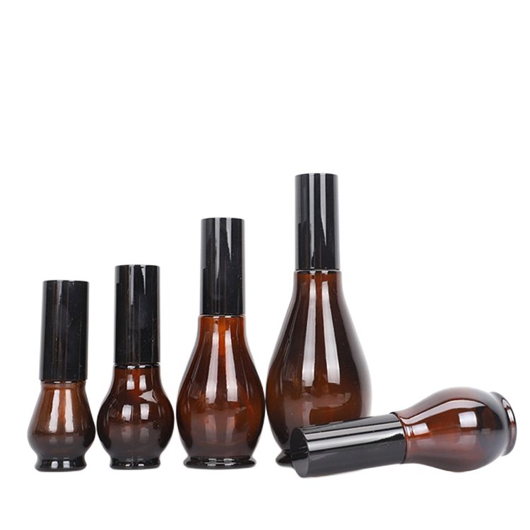 china wholesale essential oil dropper bottle 10ml amber cosmetic bottle packaging