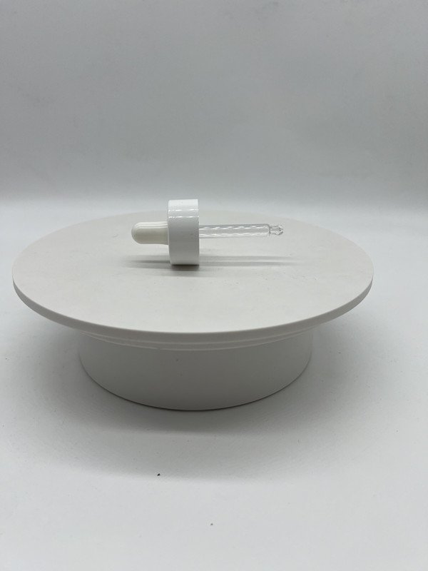 hot sale 10ml 20ml 30ml 50ml 60ml 80ml 100ml matte frost white Cylindrical essential oil double wall dropper glass bottle