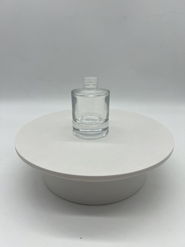 hot sale 10ml 20ml 30ml 50ml 60ml 80ml 100ml matte frost white Cylindrical essential oil double wall dropper glass bottle