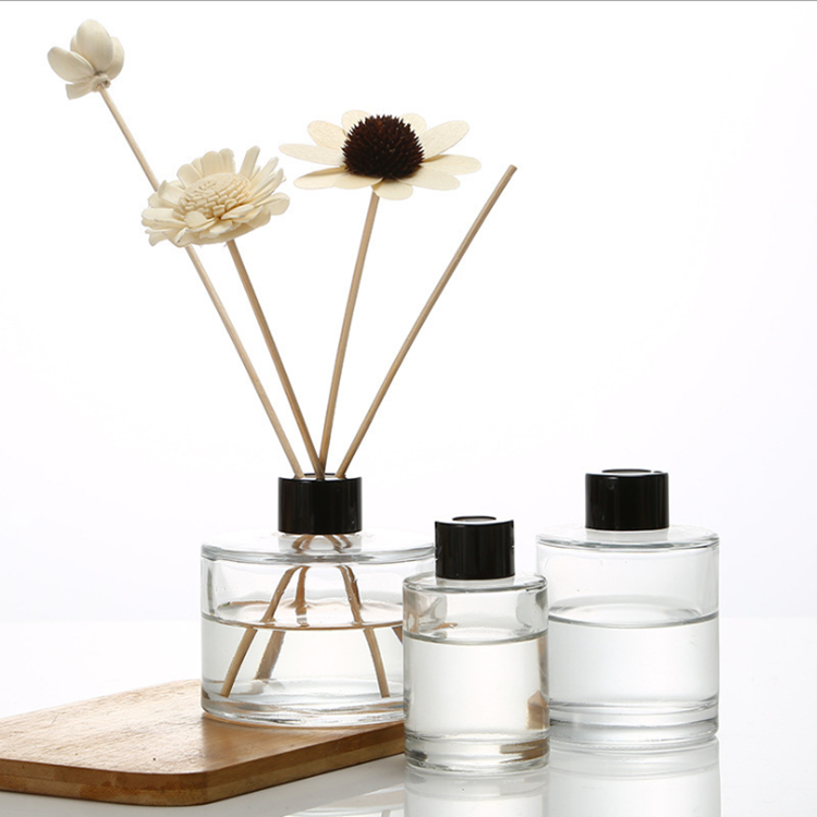 100ML cylinder aroma reed diffuser glass bottle