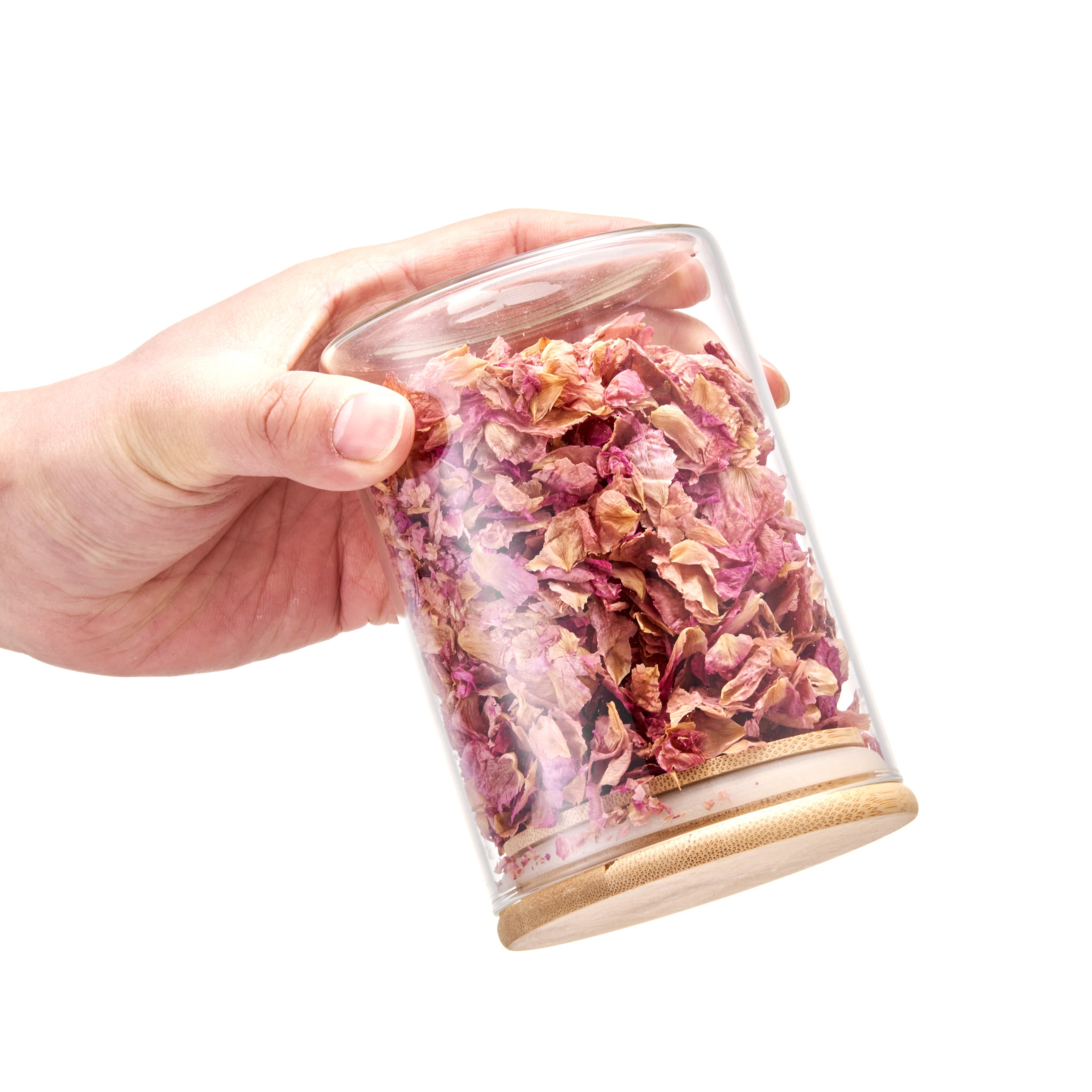 LINUO High Borosilicate Glass Food Storage Glass Jars Spice Jars Bottles