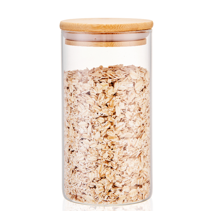 LINUO High Borosilicate Glass Food Storage Glass Jars Spice Jars Bottles