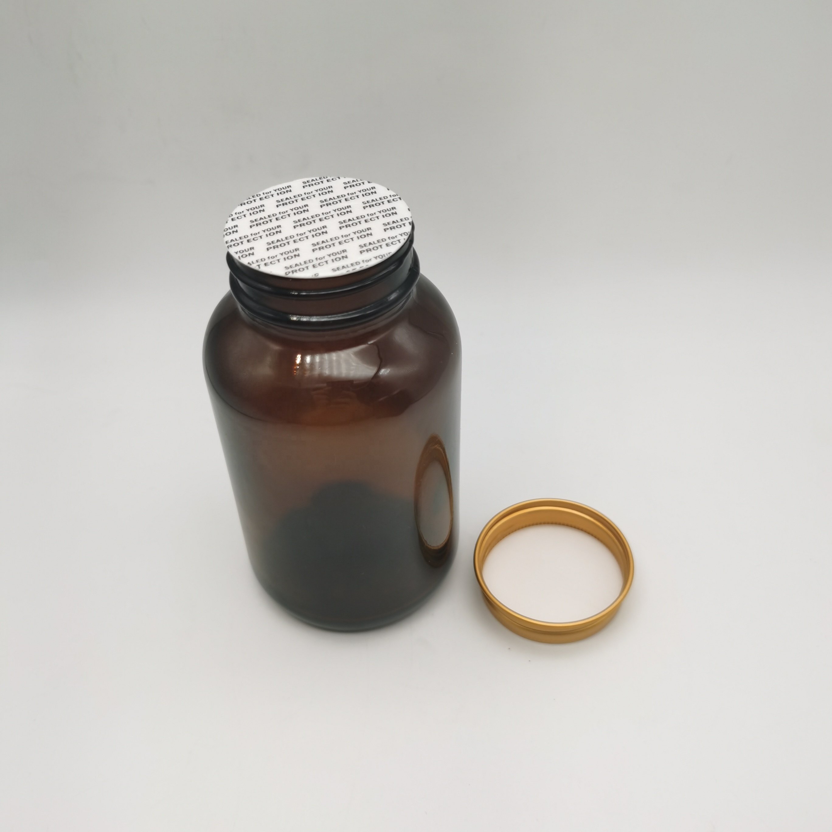 250cc Pill Bottles glass Pharmaceutical Capsule Bottle Medicine Vitamin Containers