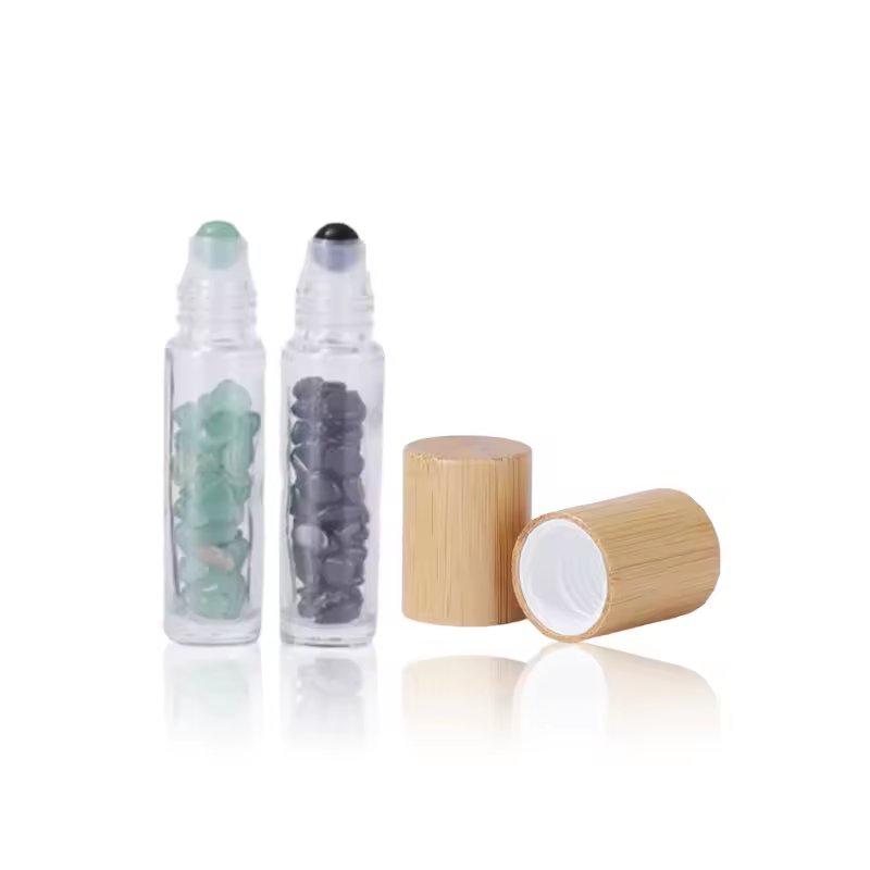 Wholesale deodorant roll on bottle glass refillable bottle roll on 10ml roll on glass bottle