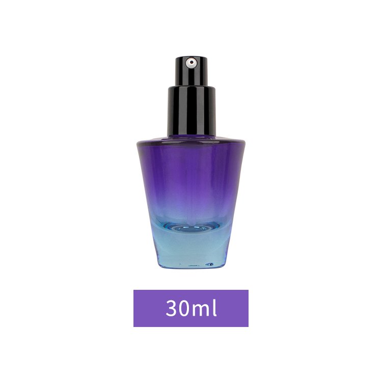 Serum gradient color frosted glass thick bottom dropper bottle for essential oils cosmetic bottles