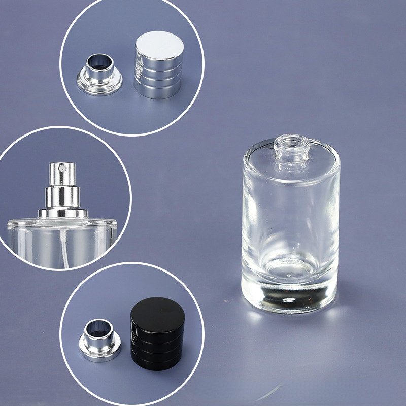 Wholesale Perfume Bottle Glass 25ml 50ml 100ml Cylinder Toner Empty Atomizer Spray Glass Bottle