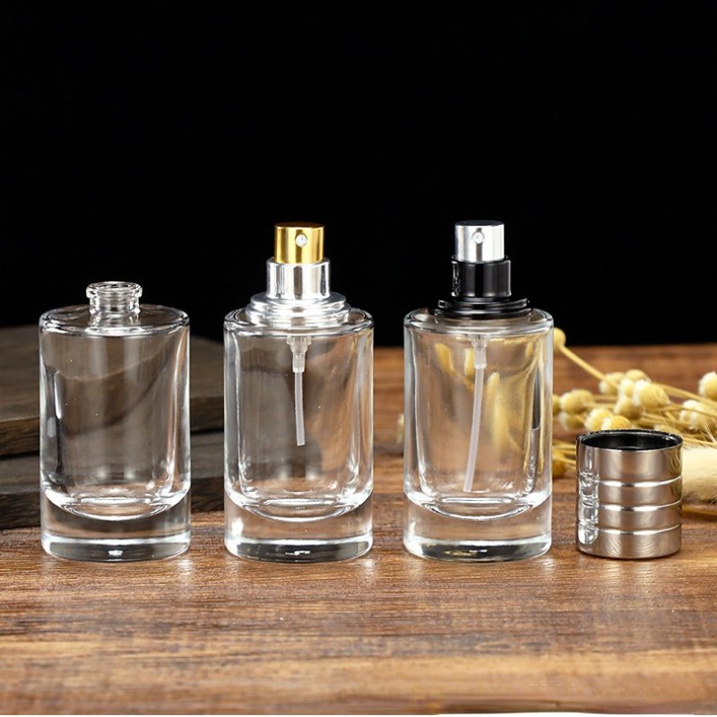 Wholesale Perfume Bottle Glass 25ml 50ml 100ml Cylinder Toner Empty Atomizer Spray Glass Bottle