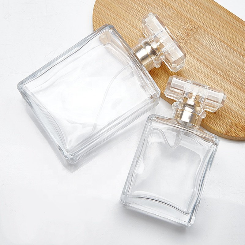 Top level 30 ml 50 ml 100 ml glass perfume bottle with lid