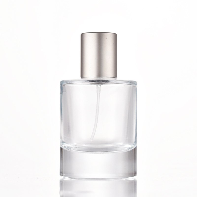 luxury 15ml 30ml 50ml 60ml 100ml clear frosted flat square empty glass bottle perfumes bottle with packaging