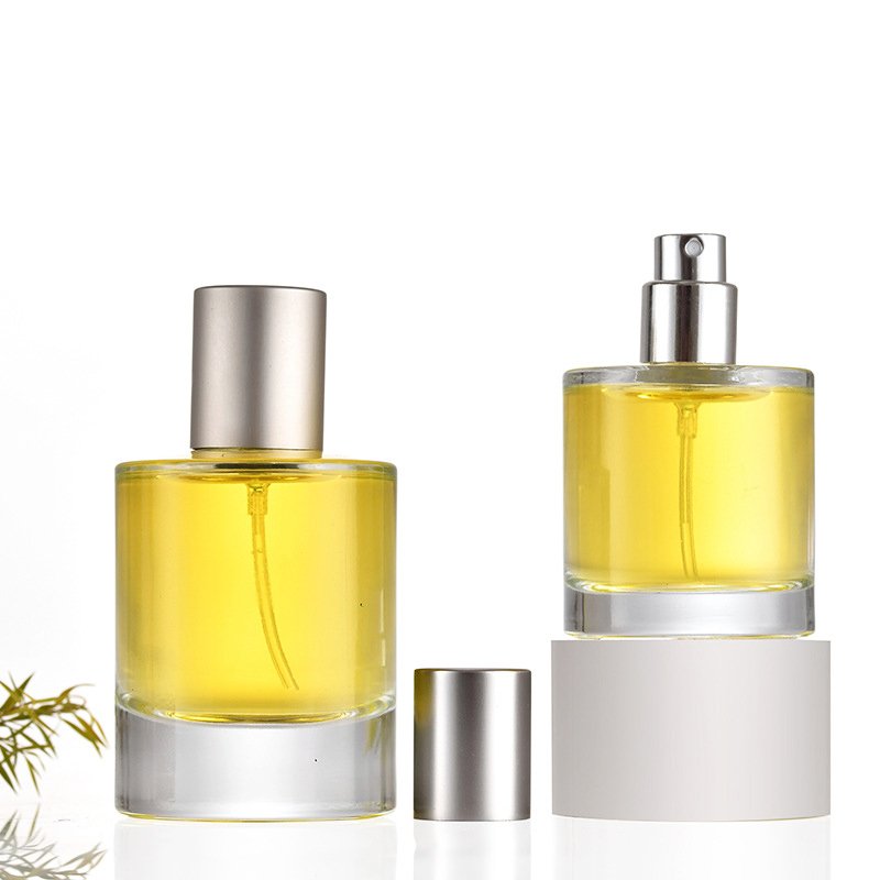 luxury 15ml 30ml 50ml 60ml 100ml clear frosted flat square empty glass bottle perfumes bottle with packaging