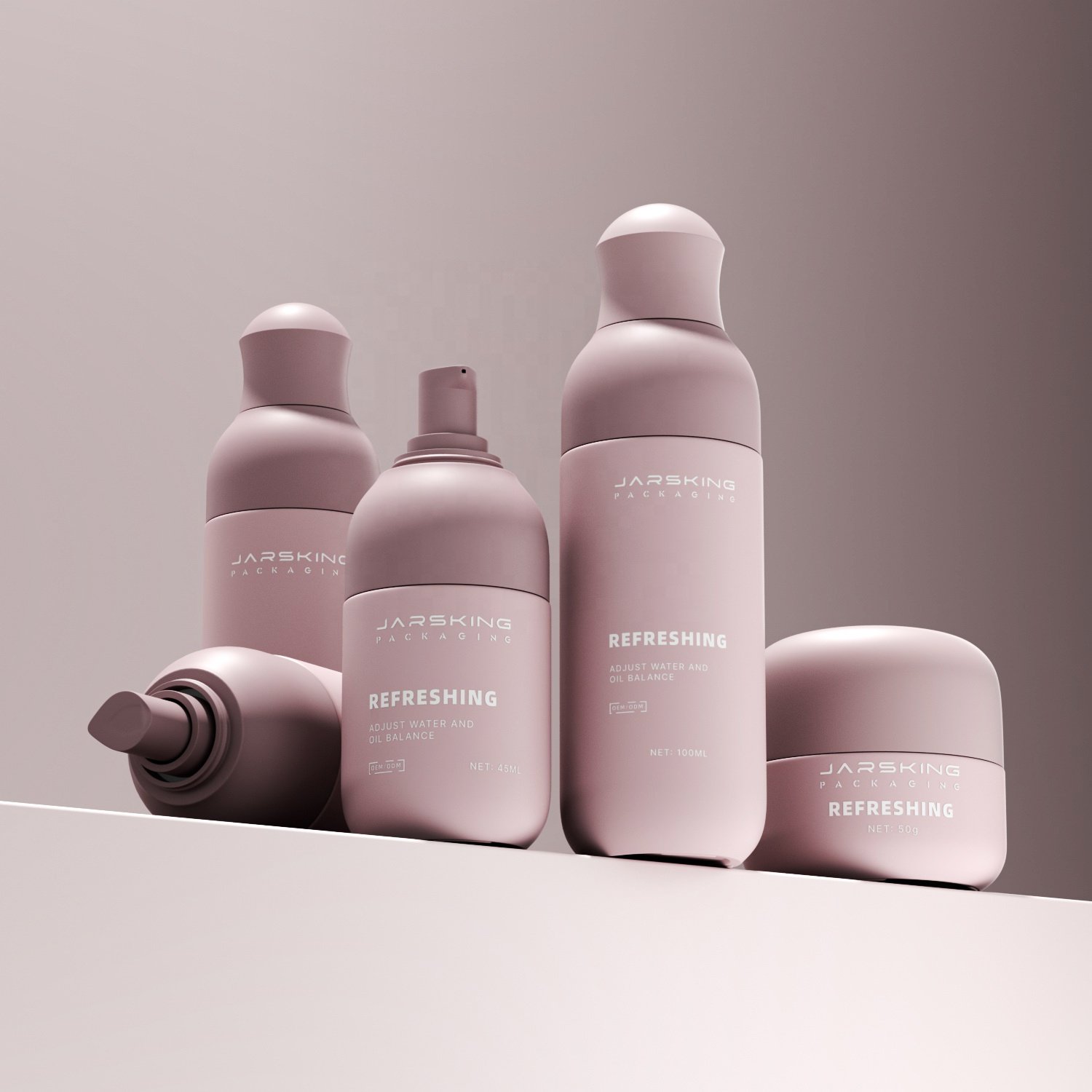 Luxury 30ml 45ml 100ml 120ml Empty Glass Skincare Packaging Cosmetic Cream Jar And Lotion Pump Glass Spray Bottle Set