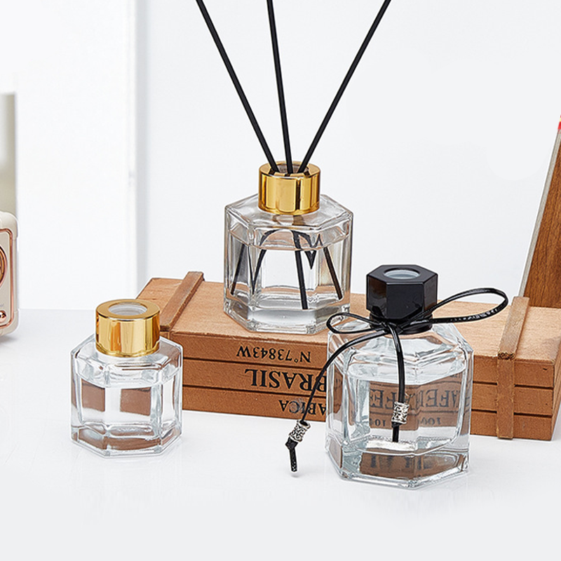 Home Decor High Quality 100ml 50ml 120ml Square Aromatherapy Diffusers Glass Bottle Fragrance Reed Diffuser Bottle