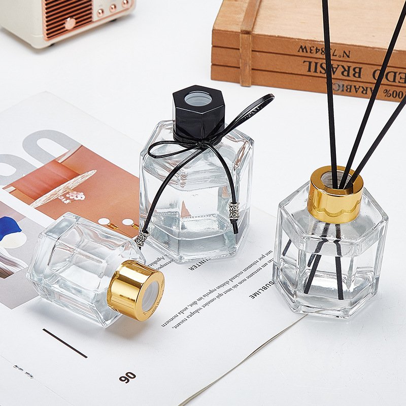 Home Decor High Quality 100ml 50ml 120ml Square Aromatherapy Diffusers Glass Bottle Fragrance Reed Diffuser Bottle