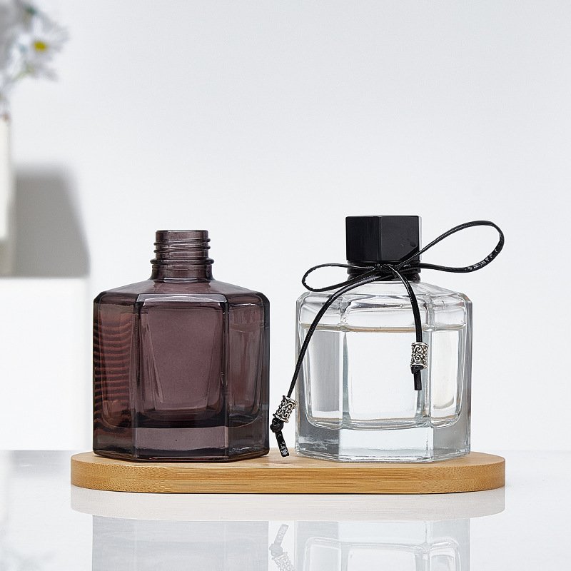 Home Decor High Quality 100ml 50ml 120ml Square Aromatherapy Diffusers Glass Bottle Fragrance Reed Diffuser Bottle