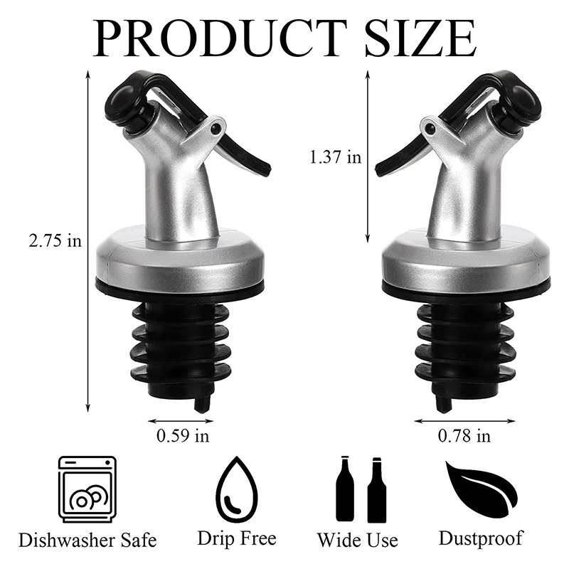 HOT Stainless Steel Oil Bottle Glass Container Kitchen Seasoning Container Sauce Vinegar Bottle Oil Dispenser