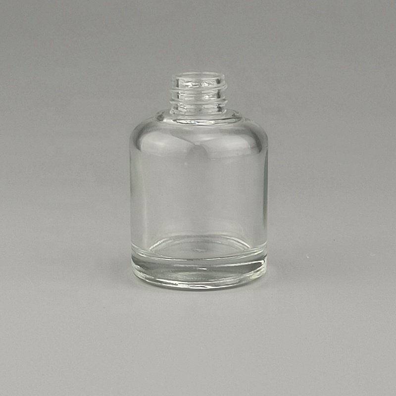 press dropper glass bottle 30 ml clear glass bottle cosmetic serum dropper bottle with 18 mm silver dropper