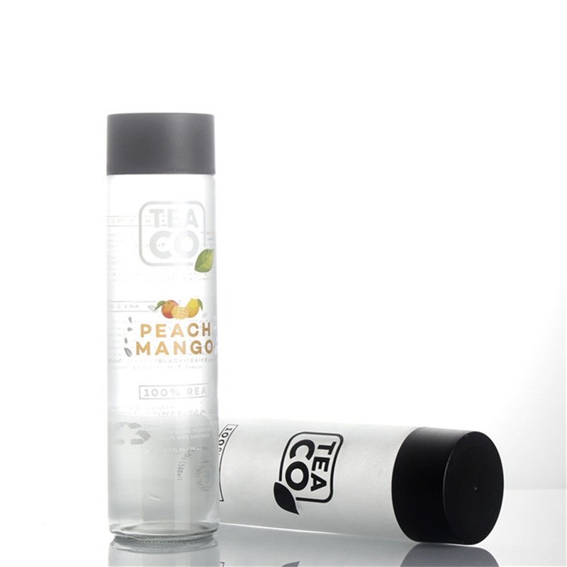 VOSS glass bottles voss water glass bottle 350ml 700ml clear round juice beverage water Voss glass bottle