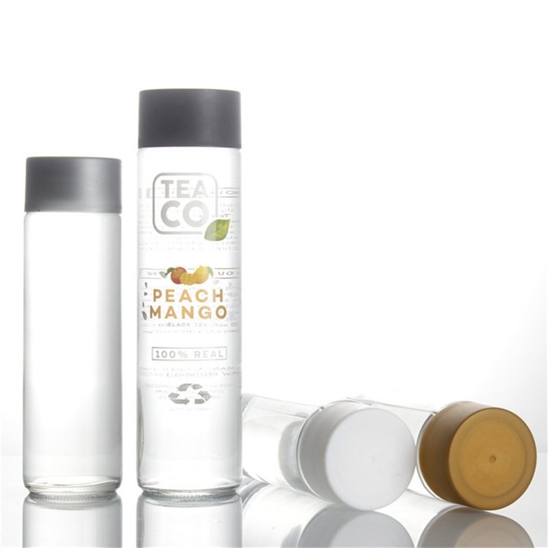 VOSS glass bottles voss water glass bottle 350ml 700ml clear round juice beverage water Voss glass bottle