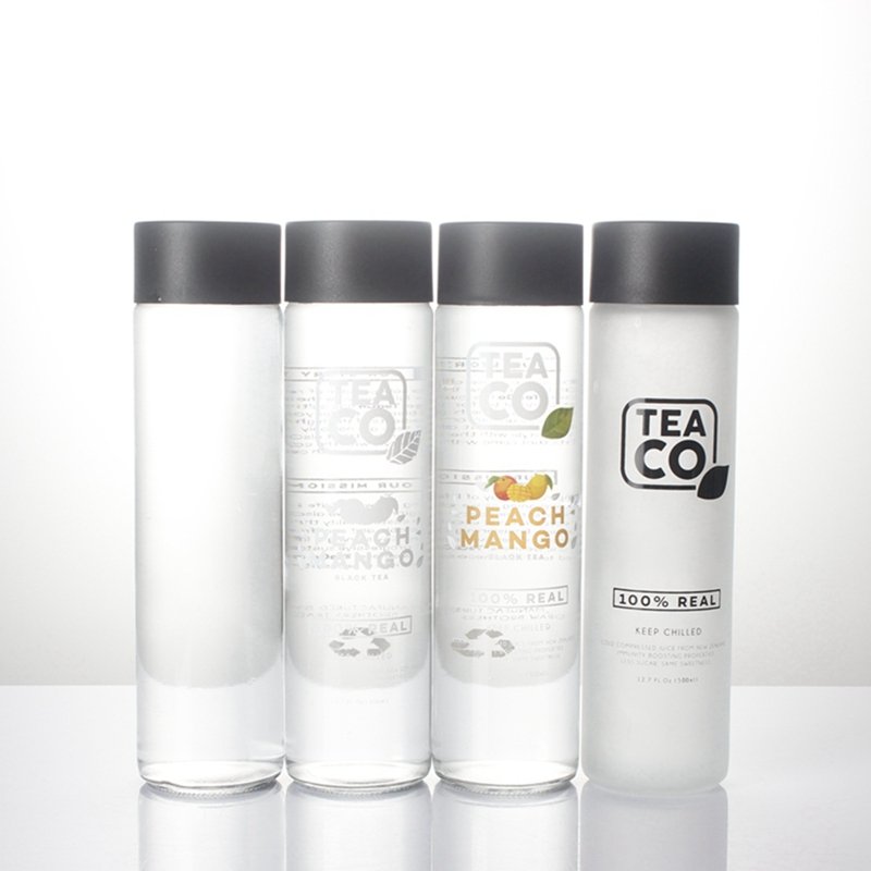 VOSS glass bottles voss water glass bottle 350ml 700ml clear round juice beverage water Voss glass bottle
