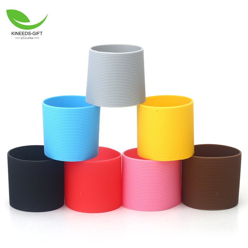 Heat-resistant Coffee cup Sleeve anti-skid Silicone Cup holder Glass Bottle Cup Sleeve