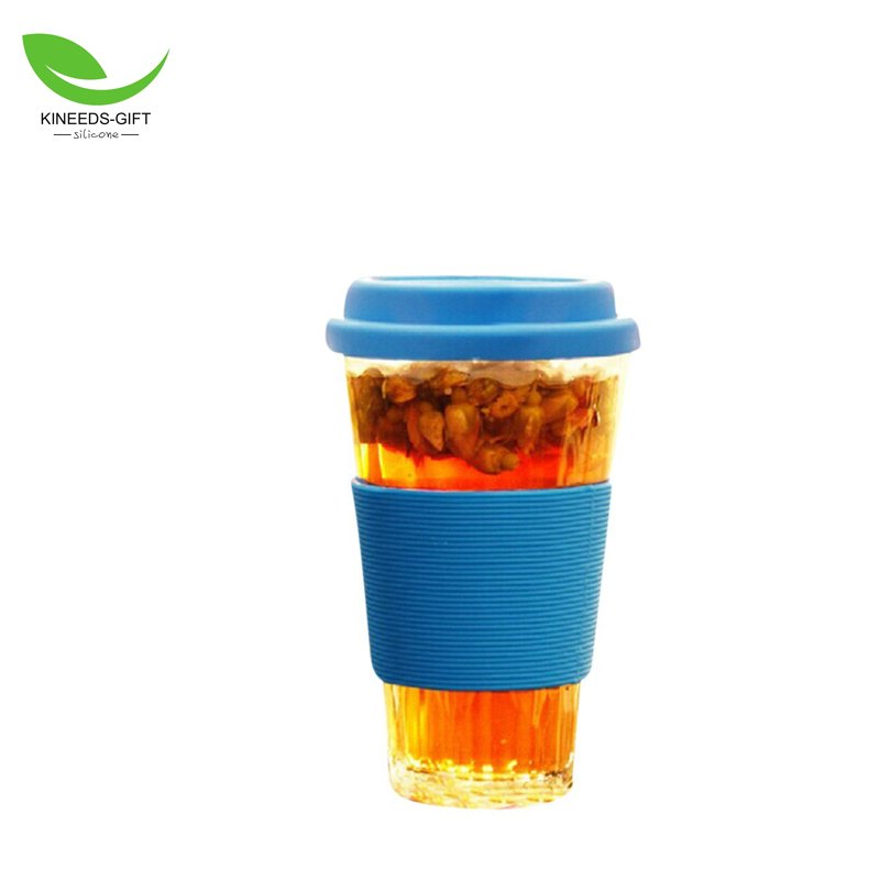 Heat-resistant Coffee cup Sleeve anti-skid Silicone Cup holder Glass Bottle Cup Sleeve