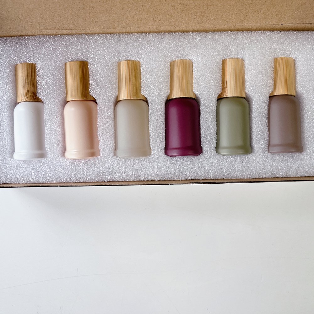 10ml empty beauty Morandi Perfume fragrance essential Oil roller on glass bottle promotion gift box packaging sets for sale