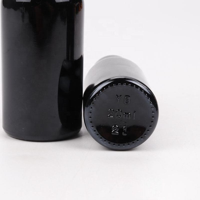 China supplier 5ML 10ML 15ML 20ML 30ML 50ML 100ML black glass essential oil Glass dropper bottles for sale