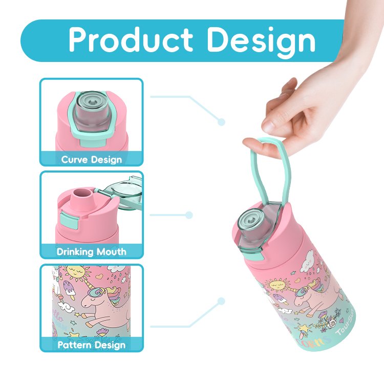 School Sublimation Vacuum Flasks Thermos Drinking Stainless Steel Water Bottle
