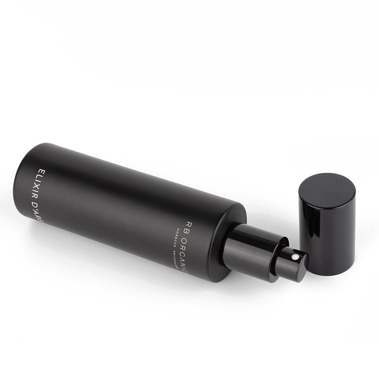 100ml Fine Mist Perfume Matte Black Glass Bottle with Sprayer for Smoothing Toner Popular Glass Bottle Packaging for Cosmetics