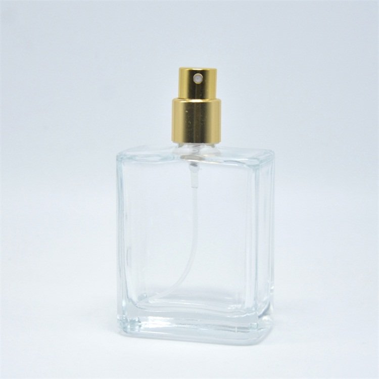 Factory price 50ml spray perfume glass bottles black Printable