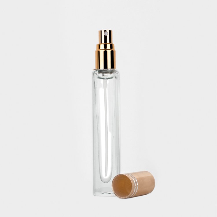 Customized plastic or aluminum cap of different colors 15ml 10ml empty perfume spray bottle mini perfume bottle glass bottle