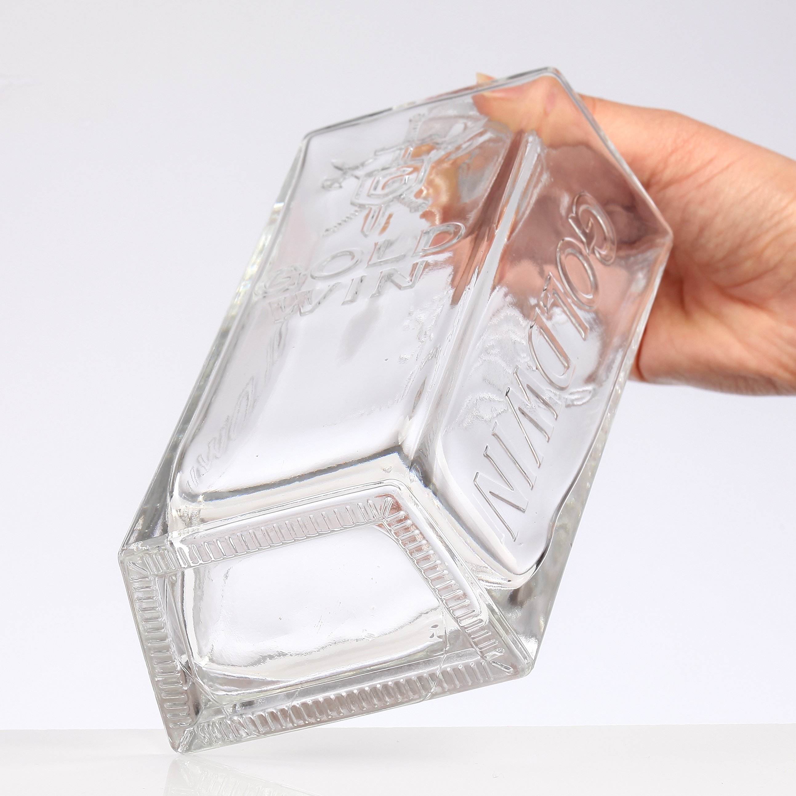 750ml Transparent Glass Bottles White Material Glass Wine Bottle Whisky/vodka Bottle