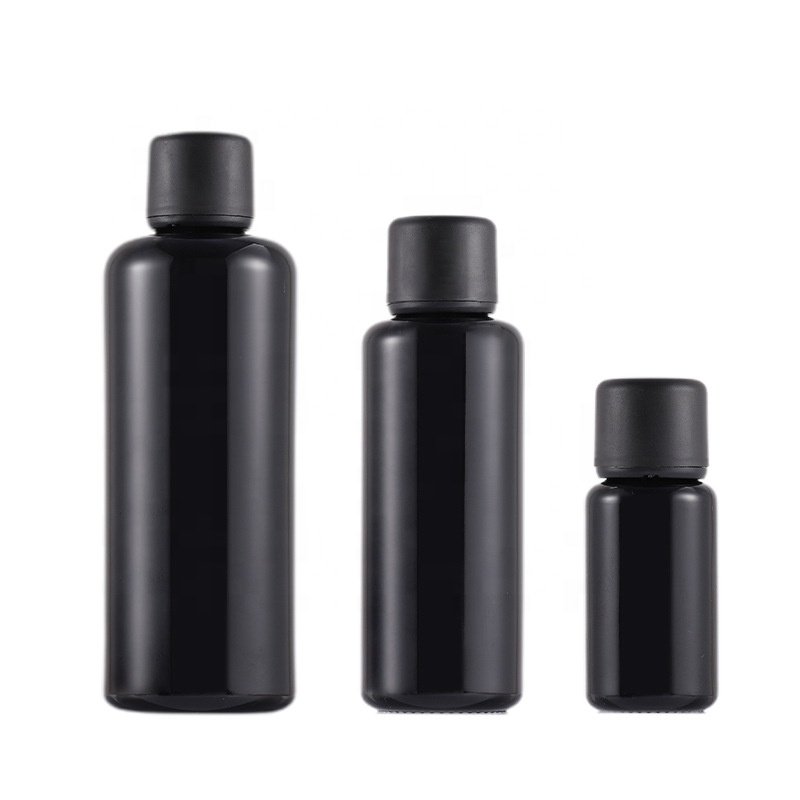 Glass Essential Oil Drip Inner Plug Bottle 15ml 10ml 15ml 20ml 30ml 50ml 100ml 200ml Black Cosmetic Skin Care Packaging Dropper