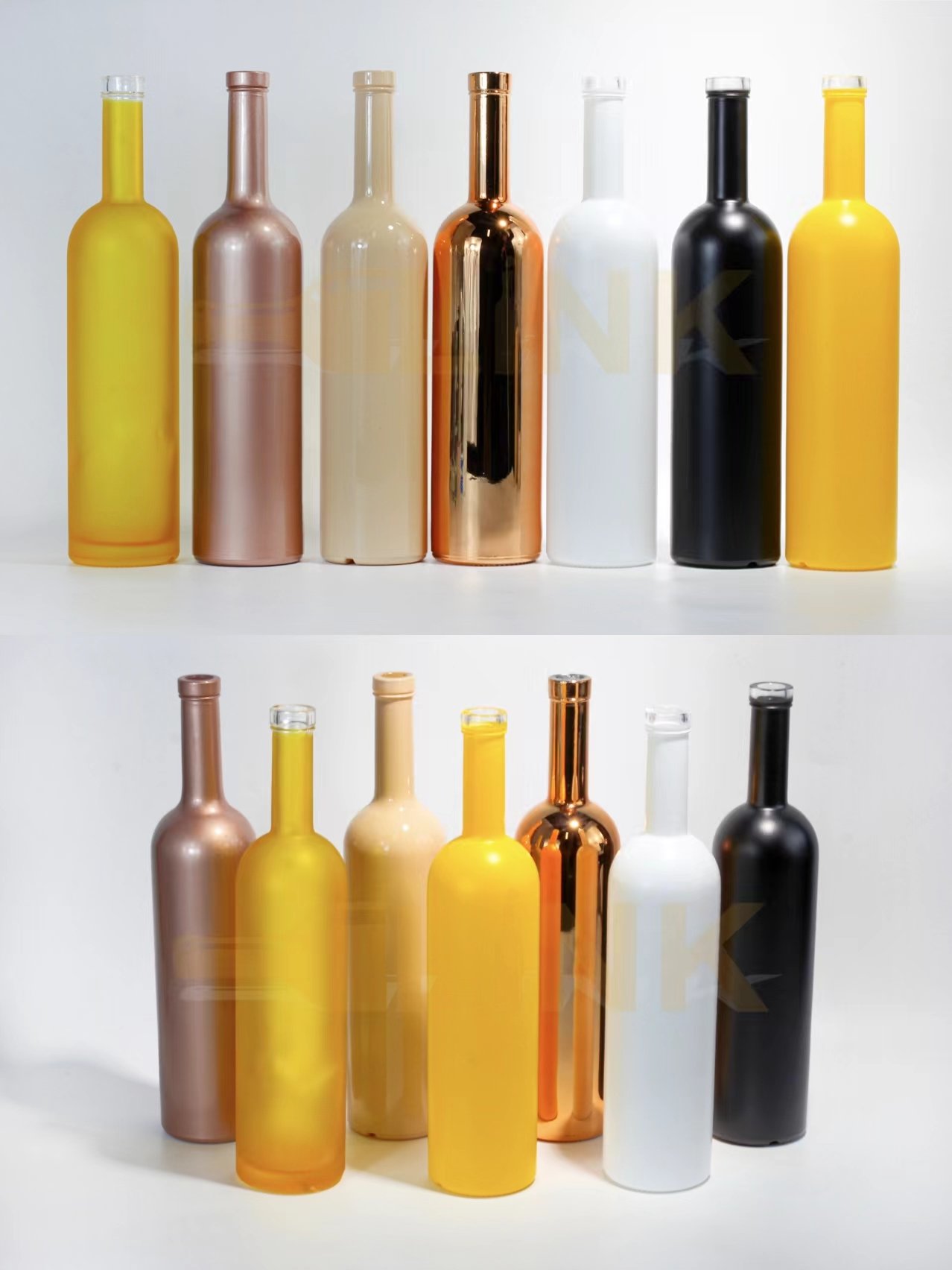 Hot Sale Clear 500ML 750ml Vodka Bottle Glass Liquor Bottle Frosted Whisky Glass Bottle with Wooden Cork