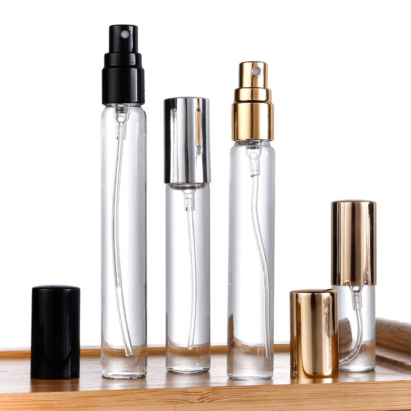 3mL 3ml 5ml 5 ml 10ml 10 ml Empty mini Small Sample Perfume vials Atomizer tester transparent Glass spray Bottles