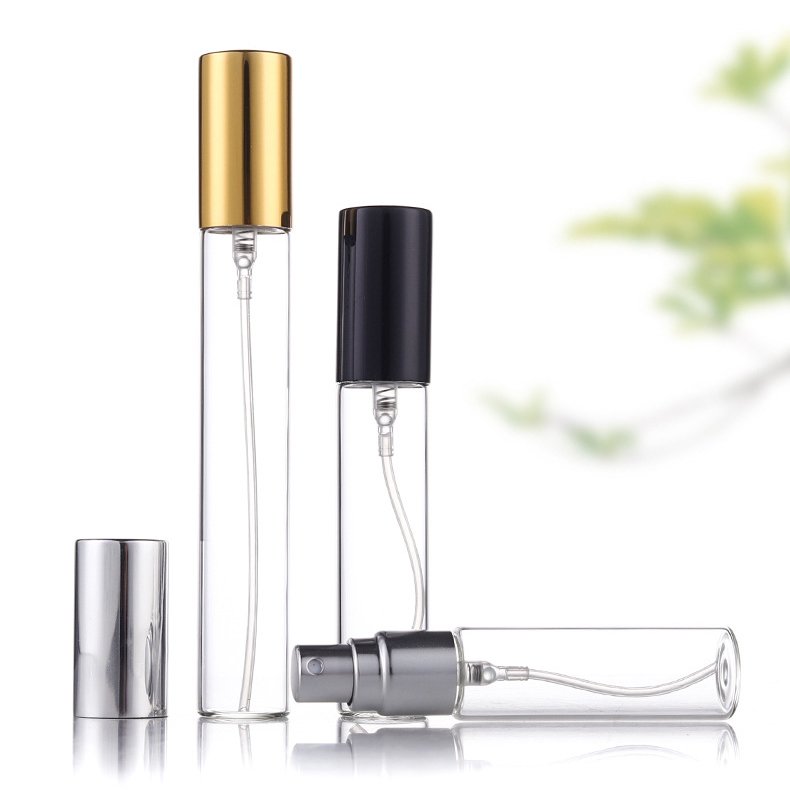 3mL 3ml 5ml 5 ml 10ml 10 ml Empty mini Small Sample Perfume vials Atomizer tester transparent Glass spray Bottles