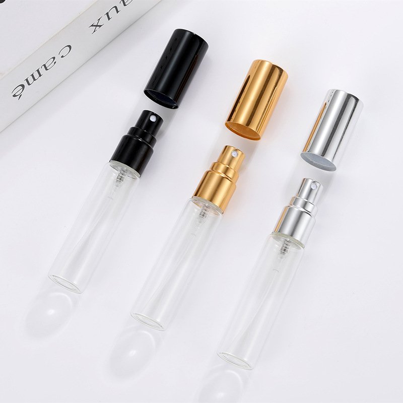 3mL 3ml 5ml 5 ml 10ml 10 ml Empty mini Small Sample Perfume vials Atomizer tester transparent Glass spray Bottles