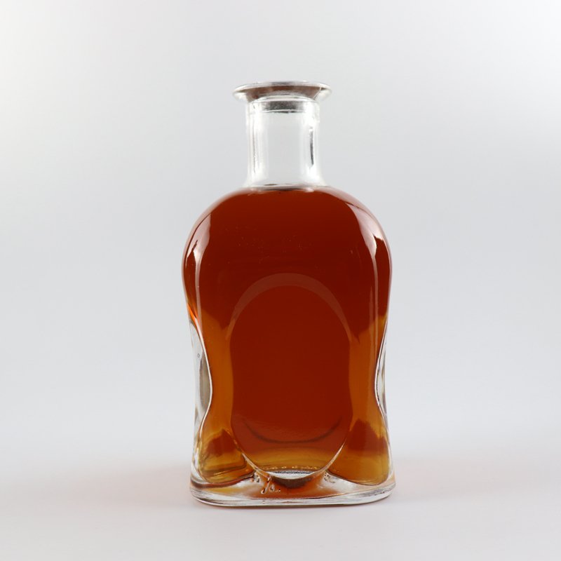 Designed Square Shape Empty Tequila 500ml Glass Bottles For Sale