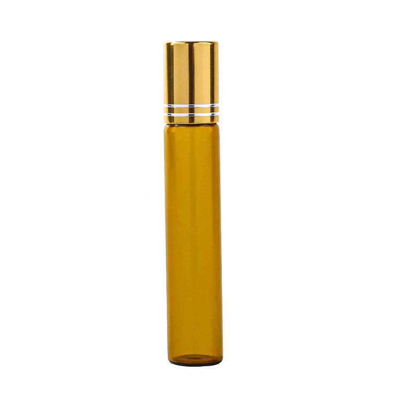 wholesale glass vial 1ml 2ml 3ml 5ml 10ml color essential oil perfume glass roll on bottle with roller ball and cap
