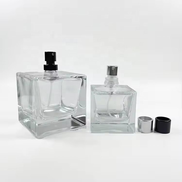 luxury custom 30ml 50ml 100ml square perfume bottle empty spray perfume oil glass bottle Gift Box Packaging